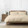 200 Thread Count 100% Cotton Percale Duvet Cover Set Stone - Super King 260X240CM