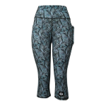 High Waist Funky 3 4 Leggings - Fantasy Jungle - Ladies M - 34