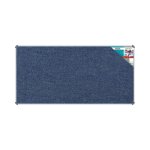 Bulletin Board Ribbed Aluminium Frame 1800X900MM - Denim