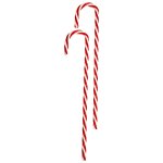 Christmas Candy Tall Cane Deco 2PC 23CM