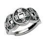 Feng Shui Open Ring With Five Emperors Coins