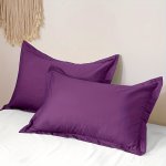 2PCS Monochrome Pillowcase Pillow Core Cover Plain Household Cotton Pillowcase Comfortable Breathable Pillowcase No Core