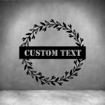 FRAM E 5 With Custom Text - 600MM Matt Black