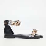 Athena 3 Flat Sandal - Black - Black 8