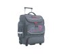 Boomerang X Large Trolley Backpack Grey With Pink Zip