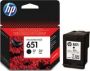 HP 651 Ink Advantage Black Printer Cartridge Original C2P10AE Single-pack