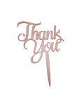 Thank You Wooden Cake Topper