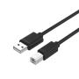 UNITEK 3M USB2.0 Am To Bm Cable- Y-C420GBK