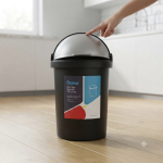 25L Flip Top Plastic Dustbin - Ideal For Small Spaces