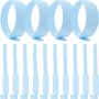 100 Disposable Newborn Medical Wristbands Blue Pvc Writable Adjustable
