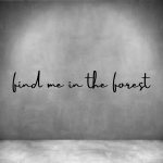 Find Me In The Forest - L 450MM Rust Coat Font 3