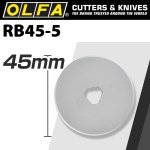 Olfa Blades Rotary RB45-5 5 PACK 45MM