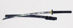 Black Gray Woodgrain Katana Sword