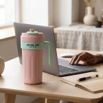 16OZ Stainless Steel Coffee Mug With Lid