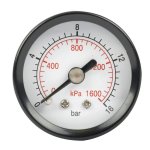 AirCraft Pressure Gauge 40MM 1 4" Rear Fit 0-16BAR 0-1600KPA