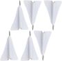 6 Pcs Creative Airplane Push Pins Soft Cork Thumbtacks Small Delicate Map