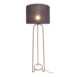 Tri Floor Lamp - Lamp Base With Shade Saddlewood Ferro