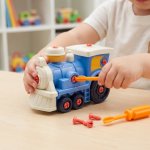 Cogs & Conductor Construction Train Set