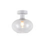 Ceiling Light Orb Small Glass E27 Clear White