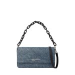 Denim Chain Top Handle -washed Medium Blue