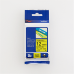 Brother 12MM Black On Yellow Laminated Tape