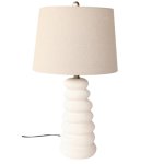 Ceramic Table Lamp Swirl Design Base