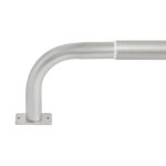 Meriville 1-INCH Diameter Wrap Around Blackout Curtain Rod 48"-84" Pewter
