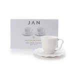 Jan Maison Blanche Cup & Saucer Set Of 2