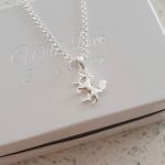 C32272 - 925 Sterling Silver Unicorn Necklace