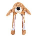 Brown Dog Light Up Animal Squeeze Hat