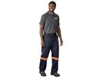 Artisan Premium 100% Cotton Pants - Reflective Legs - Orange Tape - 52 Royal Blue