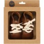 Oratile Kids Langa Boys Baby Shoes Brown 0-6 Months