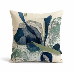Indigo Reef Scatter Cushion - Double-sided Print Feather Inner