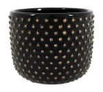Indoor Plant Pot - Shiny Black - 180 X 150MM