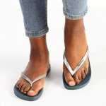 Basic Thong Sandals - Grey silver - 9