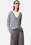 V-neck Jumper - Grey Marl