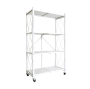 JG20375387 Portable 4-LAYER Foldable Utility Shelf With Lockable Casters