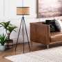 LUX Tripod Floor Lamp With Dutch Weave Shade