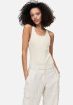 Ribbed Thong Body - Light Beige