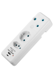 3 Pin ADAPTOR-1X16A-1X10A-1X5A Euro+ 5V- 2.4A Type C+type A