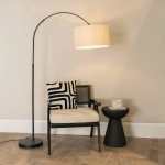 Willow Metal Floor Lamp In Black