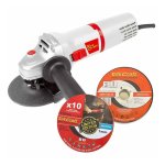 Tork Craft 900W Angle Grinder 115MM With Cutting Discs TORKIT016