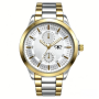 Men Silver Metal Button Formal Leisure Analogue
