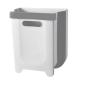 Kitchen Cupboard Door Hanging Collapsible Trash Can Grey 9L