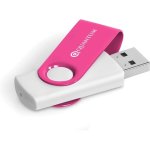 AXIS Gyro White Flash Drive 4GB Pink
