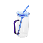 Borosilicate Glass 300ML Cup Clear & Green