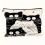 Cats Pattern Cosmetic Bag Makeup Bag Zipper Pouch Lightweight Makeup Organizer For Travel Essentials For Men And Women