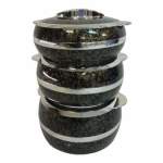 Smte- Insulated Casserole- 3 Piece Set- BLACK-THM10 With Keychain