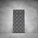 Wall Art D108 - 2000 X 1000 X 20 Indoor Matt Silver Warm White
