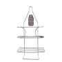 Shower Caddy - Bathroom Accessories - Chrome Plated - 2 Shelves - 2 Pack